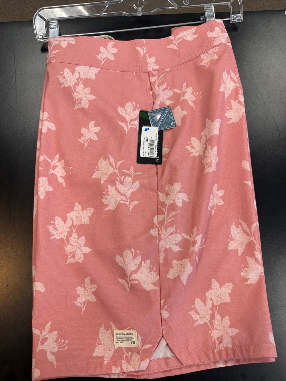 Travis Mathew Pink Floral Pencil shorts